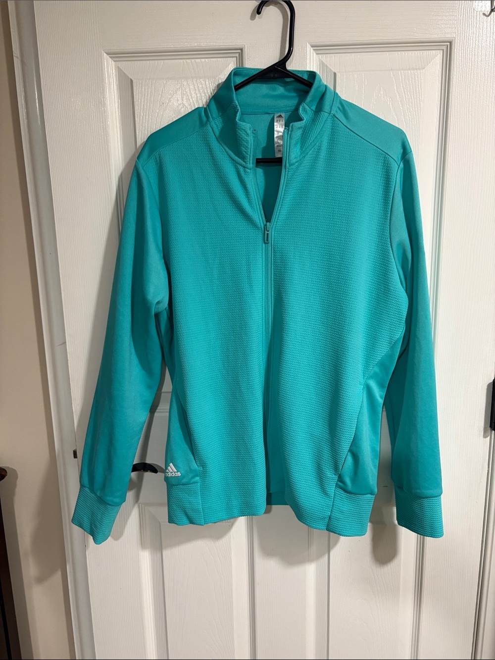 adidas Teal Green Full-Zip Athletic Jacket